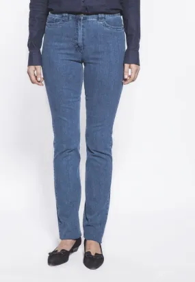 CS-Ricci jeans coupe droite, bleu
