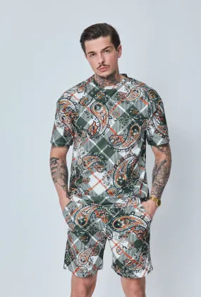 T-shirt oversize à imprimé fleuri