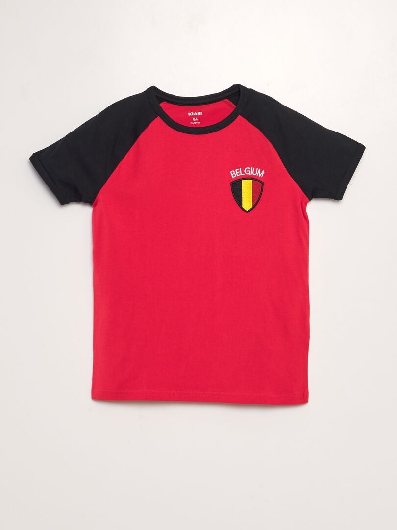 T-shirt sport 'Belgique' - Rouge